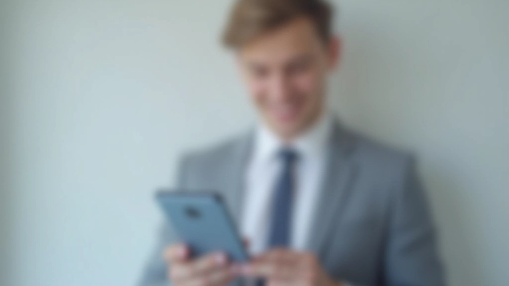 Person hält Smartphone mit Banking App und führt Finanzübersicht durch